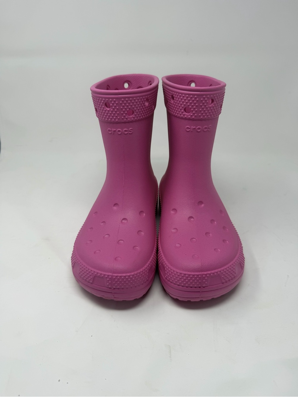 CROCS Kids Pink Waterproof Slip-On Rain Boots